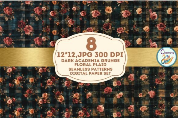 Academia Grunge Floral: Modern Pattern Design