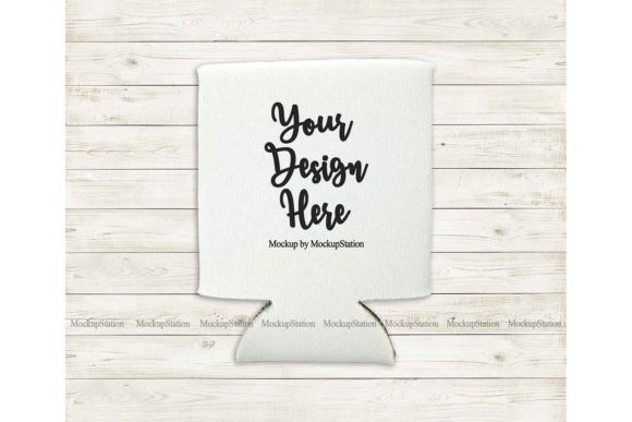 Can Cooler Mockup: White Can Holder Design Guide