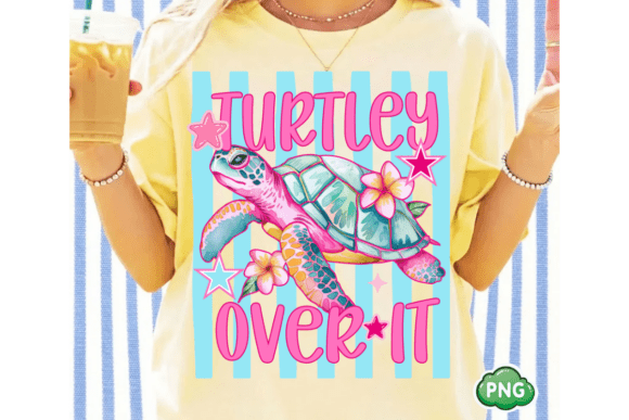 Creative Charm: Turtley over It Png, Striped Turtle Png