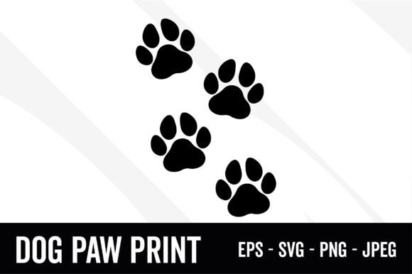 Dog Paw Prints SVG: A Design Asset for Animal Lovers