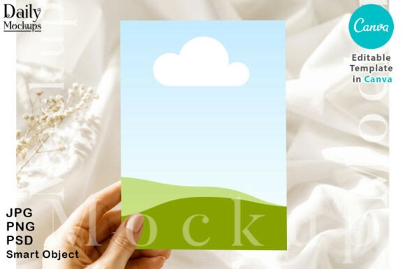 Elegant 5x7 Luxury Greeting Card Mockup for Modern Designers