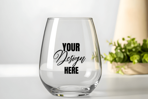 Elevate Your Brand with a Realistic Wine Glass Mockup