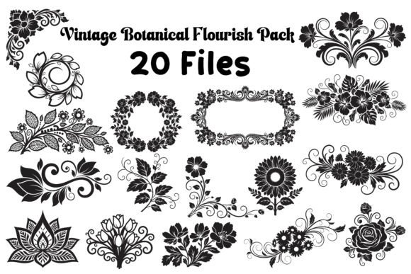 Elevate Your Designs with a Classic Botanical Ornament Collection