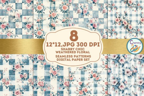 Elevate Your Projects with Shabby Chic Floral Patterns