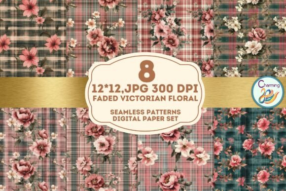 Elevating Projects with Faded Victorian Floral Patterns