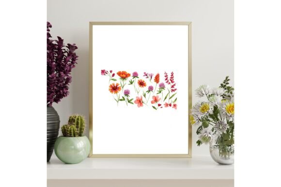 Oklahoma Floral Map Printable: A Design Asset for Visual Impact