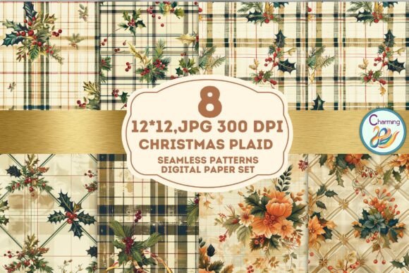 Seamless Paper: Christmas Plaid Design Essentials