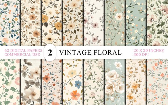 Seamless Vintage Floral Wallpaper Bg: A Designer's Toolkit