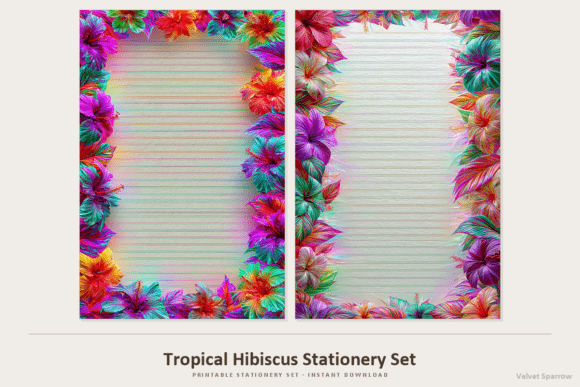 Tropical Hibiscus Stationery Set: A Designer's Guide