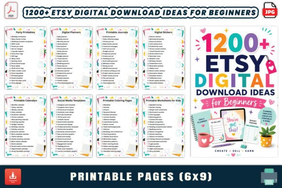 Unlock 1200+ Etsy Digital Download Ideas for Beginners