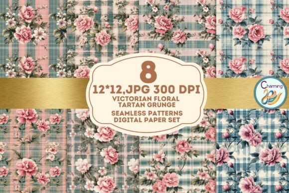 Victorian Floral Tartan: A Seamless Design Pattern for Modern Projects
